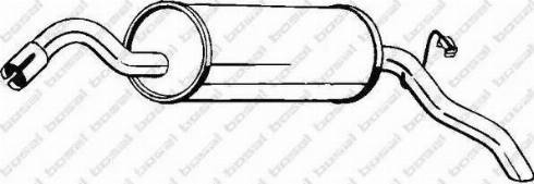 Bosal 154-983 - Глушник вихлопних газів кінцевий autozip.com.ua