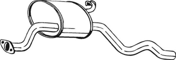 Bosal 154-925 - Середній глушник вихлопних газів autozip.com.ua