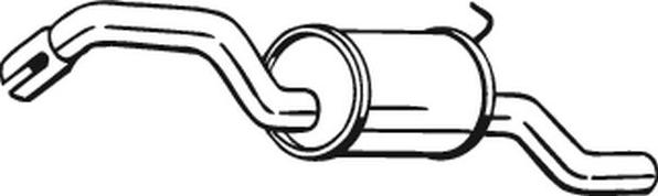 Bosal 154-471 - Глушник вихлопних газів кінцевий autozip.com.ua