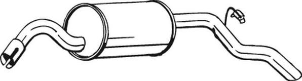 Bosal 154-051 - Глушник вихлопних газів кінцевий autozip.com.ua
