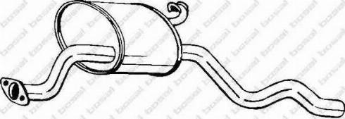 Bosal 154-025 - Середній глушник вихлопних газів autozip.com.ua