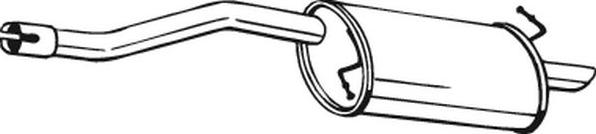 Bosal 154-123 - Глушник вихлопних газів кінцевий autozip.com.ua