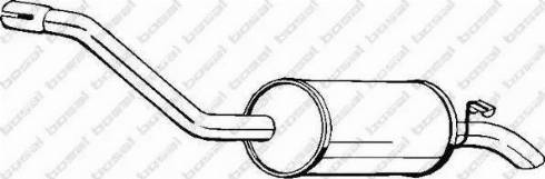 Bosal 154-891 - Глушник вихлопних газів кінцевий autozip.com.ua