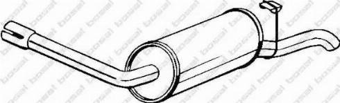 Bosal 154-843 - Глушник вихлопних газів кінцевий autozip.com.ua