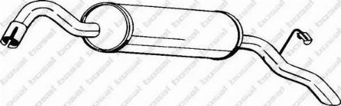 Bosal 154-217 - Глушник вихлопних газів кінцевий autozip.com.ua