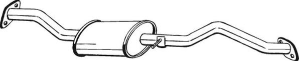 Bosal 171-303 - Середній глушник вихлопних газів autozip.com.ua