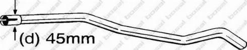 Bosal 889-443 - Ремонтна трубка, каталізатор autozip.com.ua