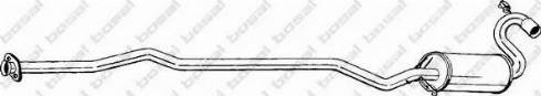 Bosal 291-653 - Середній глушник вихлопних газів autozip.com.ua