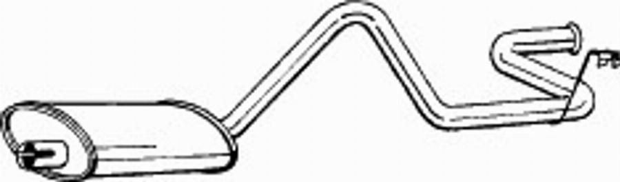 Bosal 284-169 - Глушник вихлопних газів кінцевий autozip.com.ua
