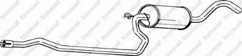 Bosal 285-929 - Середній глушник вихлопних газів autozip.com.ua