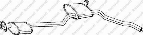 Bosal 285-841 - Середній глушник вихлопних газів autozip.com.ua