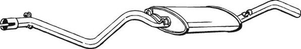 Bosal 285-307 - Глушник вихлопних газів кінцевий autozip.com.ua