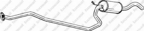 Bosal 286-775 - Середній глушник вихлопних газів autozip.com.ua