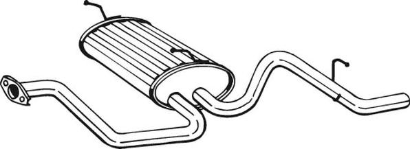 Bosal 281-385 - Глушник вихлопних газів кінцевий autozip.com.ua