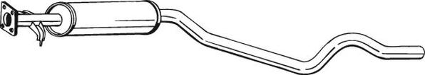 Bosal 282793 - Середній глушник вихлопних газів autozip.com.ua