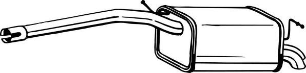 Bosal 233-405 - Глушник вихлопних газів кінцевий autozip.com.ua