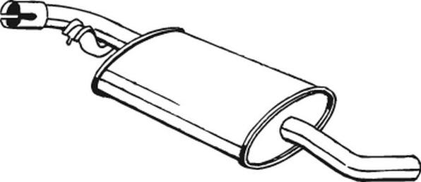 Bosal 233-741 - Середній глушник вихлопних газів autozip.com.ua