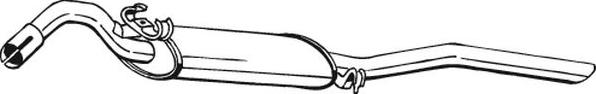Bosal 279-419 - Глушник вихлопних газів кінцевий autozip.com.ua