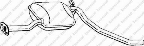 Bosal 278-991 - Середній глушник вихлопних газів autozip.com.ua