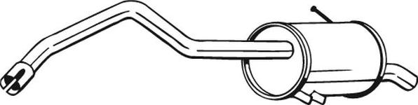 Bosal 278-699 - Глушник вихлопних газів кінцевий autozip.com.ua
