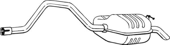 Bosal 278-857 - Глушник вихлопних газів кінцевий autozip.com.ua
