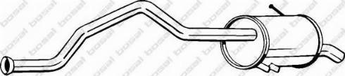 Bosal 278-719 - Глушник вихлопних газів кінцевий autozip.com.ua
