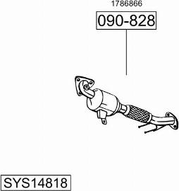 Bosal SYS14818 - Система випуску ОГ autozip.com.ua