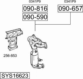 Bosal SYS16623 - Система випуску ОГ autozip.com.ua