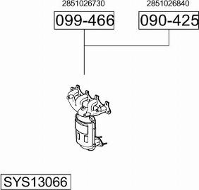 Bosal SYS13066 - Система випуску ОГ autozip.com.ua