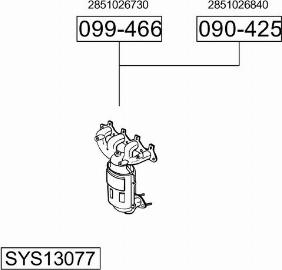 Bosal SYS13077 - Система випуску ОГ autozip.com.ua