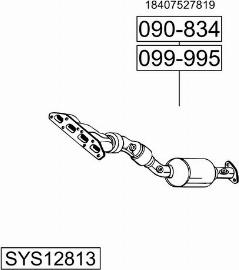 Bosal SYS12813 - Система випуску ОГ autozip.com.ua