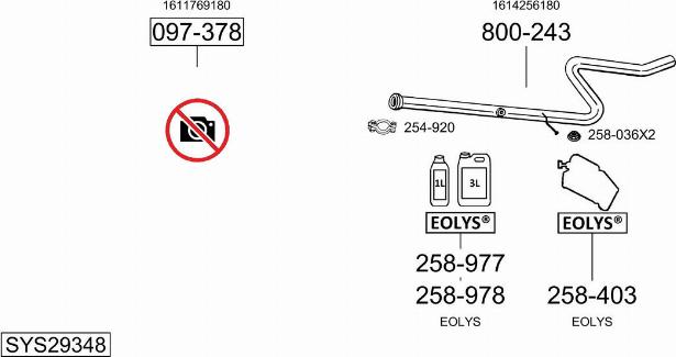 Bosal SYS29348 - Система випуску ОГ autozip.com.ua