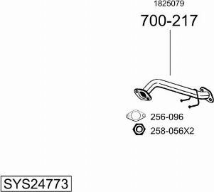 Bosal SYS24773 - Система випуску ОГ autozip.com.ua