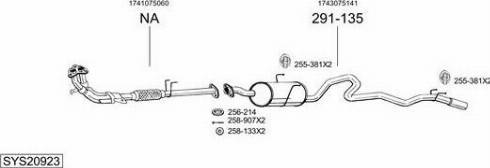 Bosal SYS20923 - Система випуску ОГ autozip.com.ua