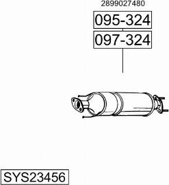 Bosal SYS23456 - Система випуску ОГ autozip.com.ua