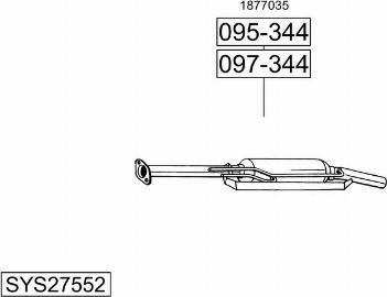 Bosal SYS27552 - Система випуску ОГ autozip.com.ua