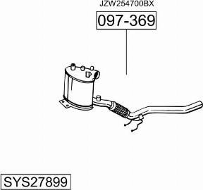 Bosal SYS27899 - Система випуску ОГ autozip.com.ua
