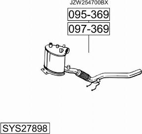 Bosal SYS27898 - Система випуску ОГ autozip.com.ua