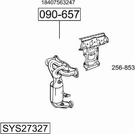 Bosal SYS27327 - Система випуску ОГ autozip.com.ua