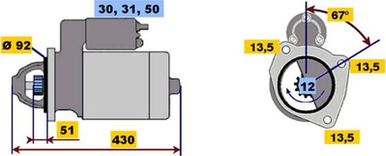 BOSCH 9 000 453 068 - Стартер autozip.com.ua