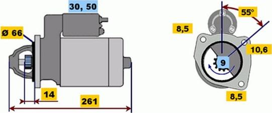 BOSCH 9 000 141 111 - Стартер autozip.com.ua