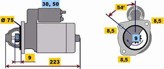 BOSCH 9 000 333 104 - Стартер autozip.com.ua