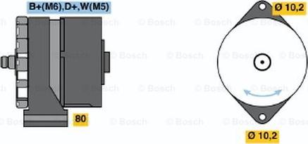 BOSCH 9 120 080 144 - Генератор autozip.com.ua