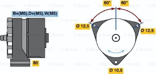 BOSCH 9 120 080 154 - Генератор autozip.com.ua