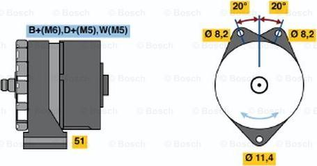 BOSCH 9 120 080 114 - Генератор autozip.com.ua