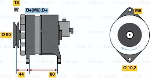 BOSCH 9 120 144 606 - Генератор autozip.com.ua