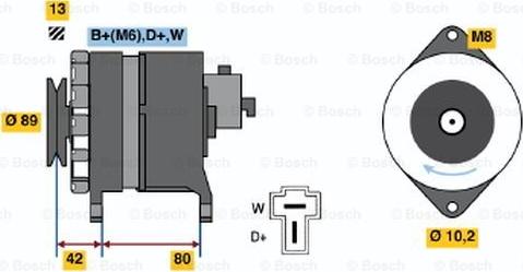 BOSCH 9 120 144 620 - Генератор autozip.com.ua