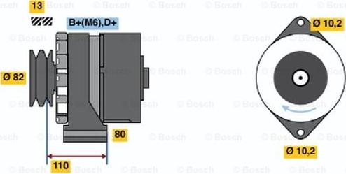 BOSCH 9 120 144 102 - Генератор autozip.com.ua