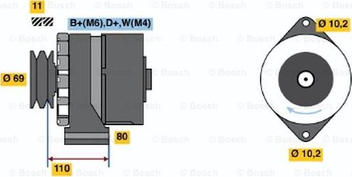 BOSCH 9 120 144 117 - Генератор autozip.com.ua