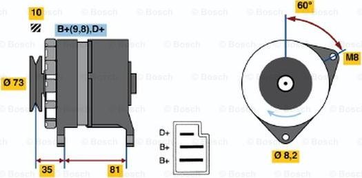 BOSCH 9 120 144 290 - Генератор autozip.com.ua